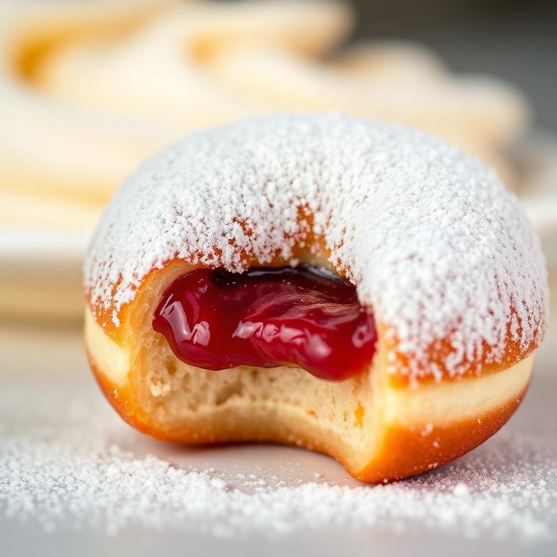 Raspberry-Filled Donut